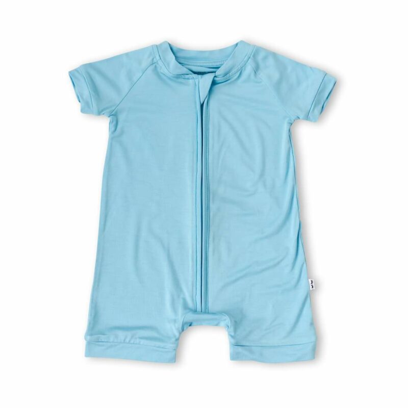 Little Sleepies Sky Blue Shorty Bamboo Viscose Zippy