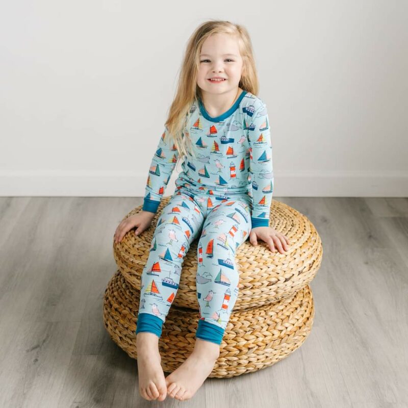 Little Sleepies Set Sail Bamboo Viscose Two-Piece Pajama Set