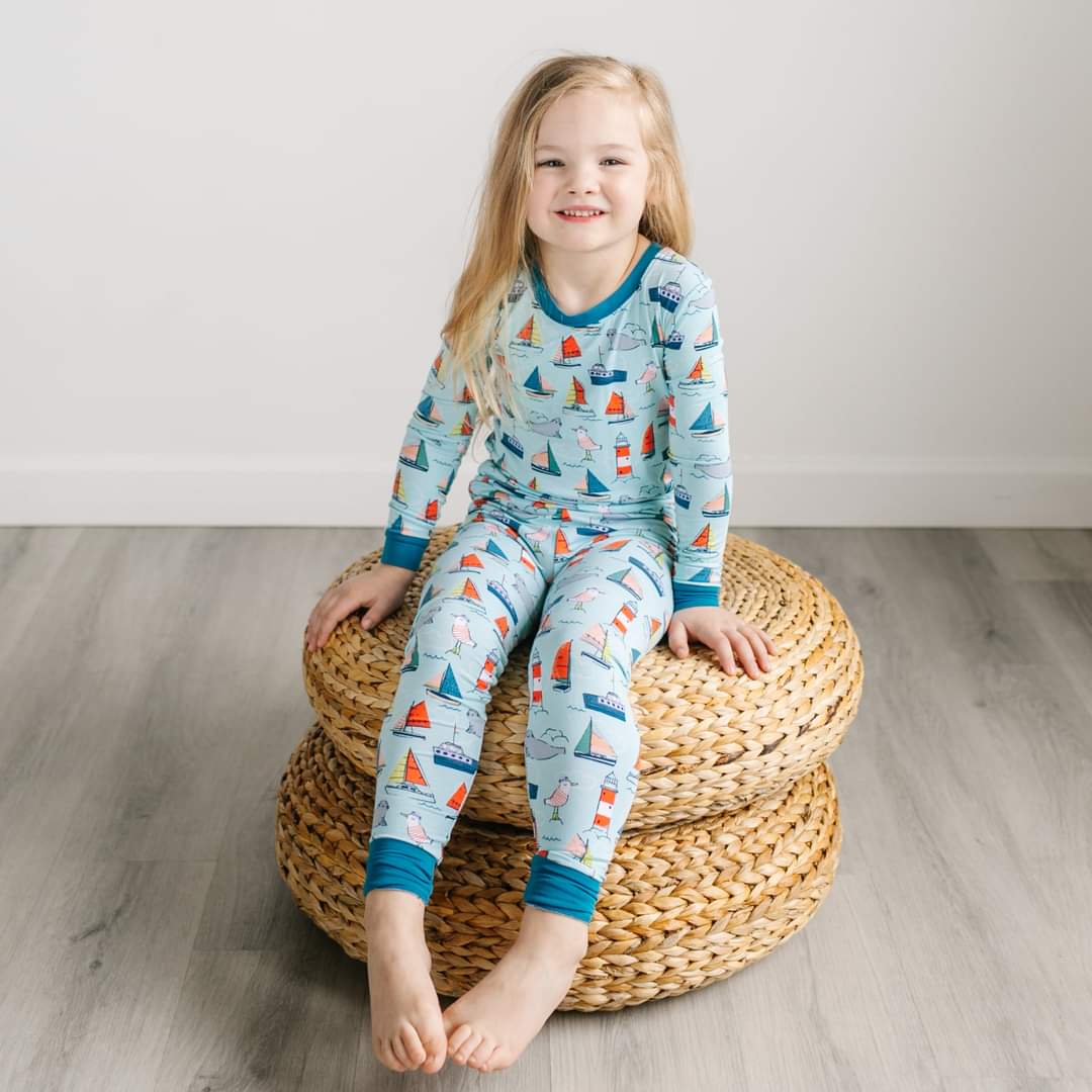 Pink Cookies & Milk Two-Piece Short Sleeve & Shorts Pajama Set