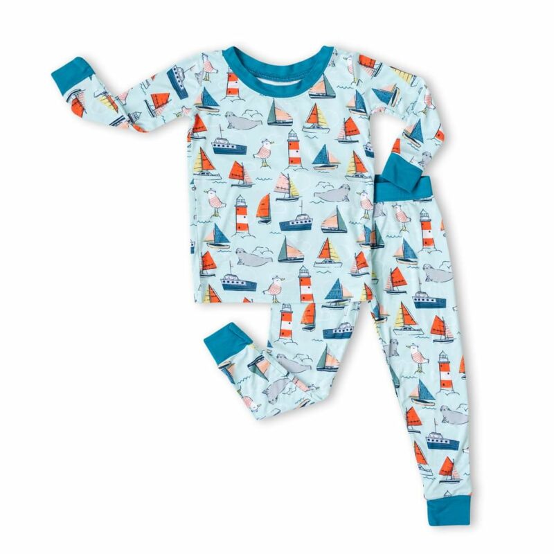 Little Sleepies Set Sail Bamboo Viscose Two-Piece Pajama Set