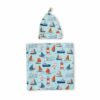 Little Sleepies Set Sail Bamboo Swaddle & Hat Set