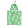 Little Sleepies Green Koalas Bamboo Swaddle & Hat Set