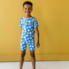 Little Sleepies Blue Cookies & Milk Short Sleeve and Shorts Bamboo Viscose Pajama Set