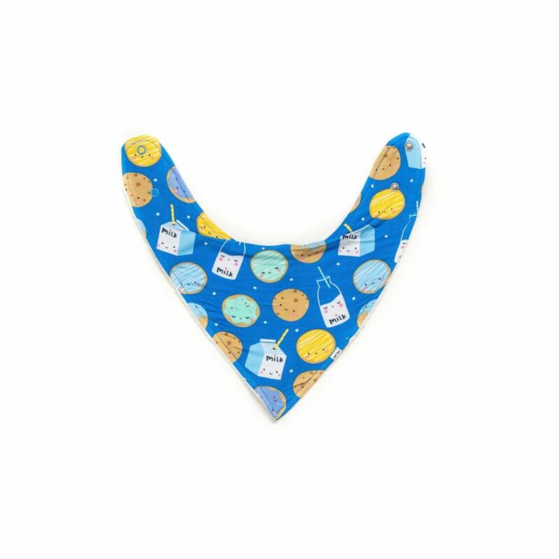 Little Sleepies Blue Cookies & Milk Bamboo Viscose Bib