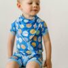 Little Sleepies Blue Cookies & Milk Bamboo Viscose Bib