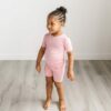 Little Sleepies Bubblegum Short Sleeve and Shorts Bamboo Viscose Two-Piece Pajama Set