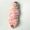 Little Sleepies Coral Koalas Bamboo Viscose Swaddle & Headband Set