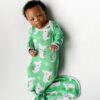 Little Sleepies Green Koalas Bamboo Viscose Infant Knotted Gown