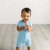 Little Sleepies Sky Blue Shorty Bamboo Viscose Zippy