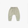 Quincy Mae Woven Harem Pant In Sage