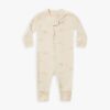 Quincy Mae Zip Longsleeve Sleeper In Natural