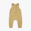 Quincy Mae Sleeveless Jumpsuit In Gold