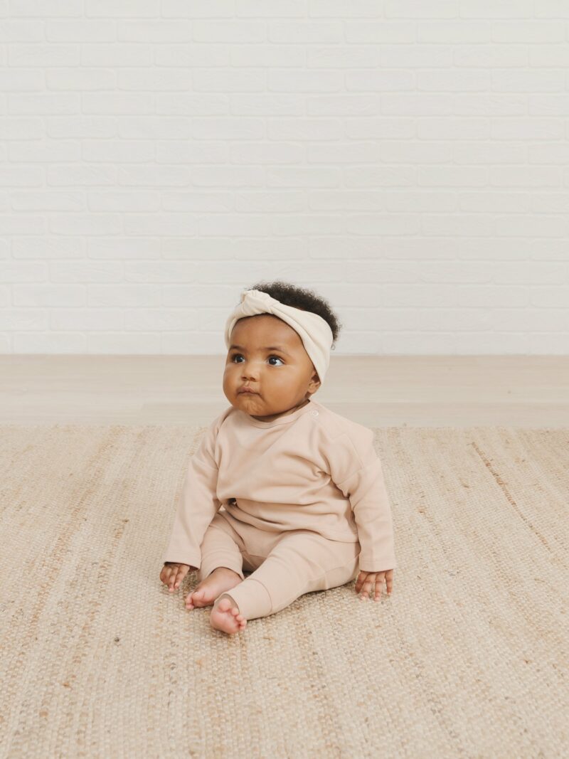 Quincy Mae Longsleeve Baby Tee In Petal