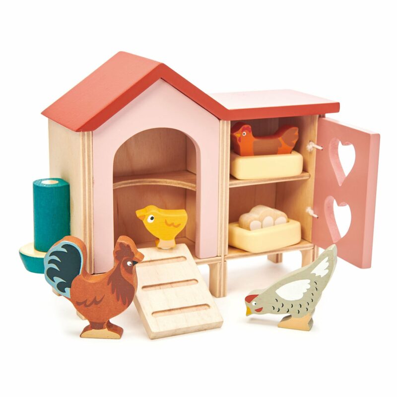 Tender Leaf Toys Chicken Coop Wooden Play Set