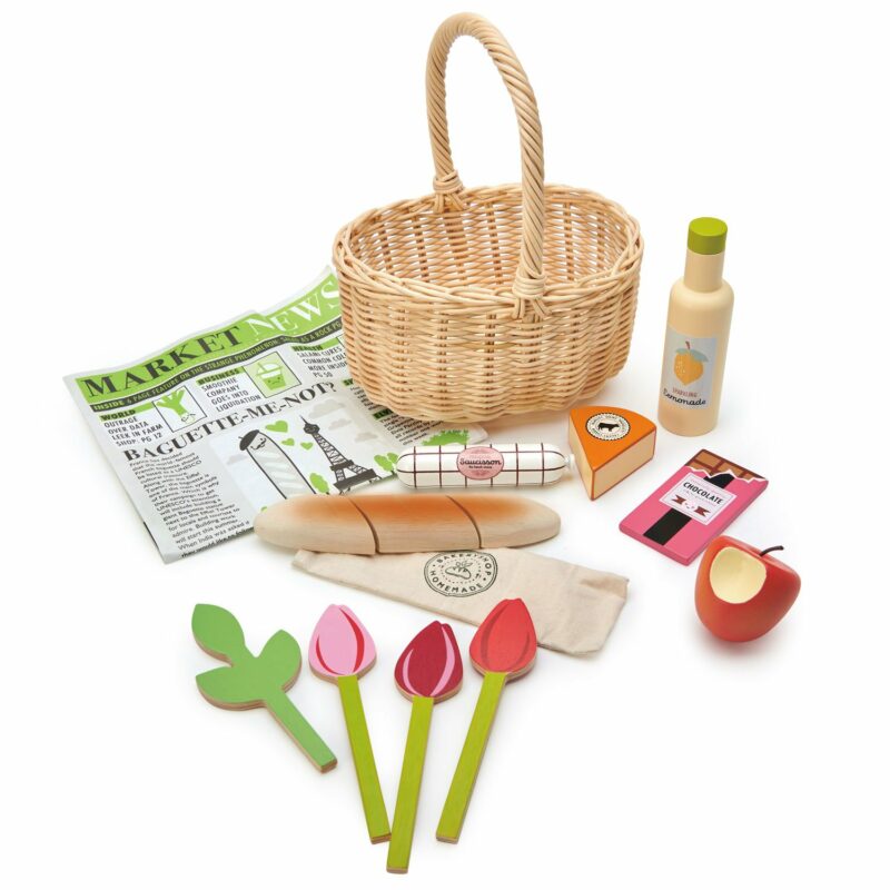 Tender Leaf Toys Wicker Shopping Basket from Tender Leaf Toys