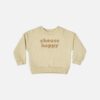 Rylee + Cru Choose Happy Crew Neck Sweatshirt