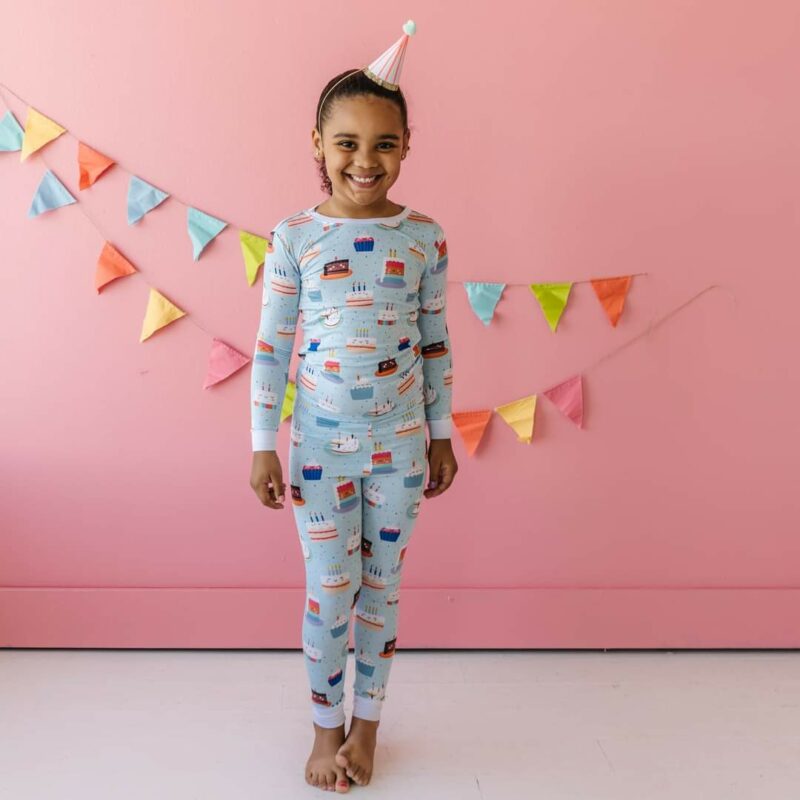 Little Sleepies Birthday Cakes Bamboo Viscose Two-Piece Pajama Set