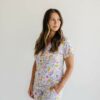 Little Sleepies Bella Blooms Short Sleeve Bamboo Viscose Women's Pajama Top