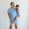 Little Sleepies Blue Rainbows Bamboo Viscose Women's Pajama Shorts
