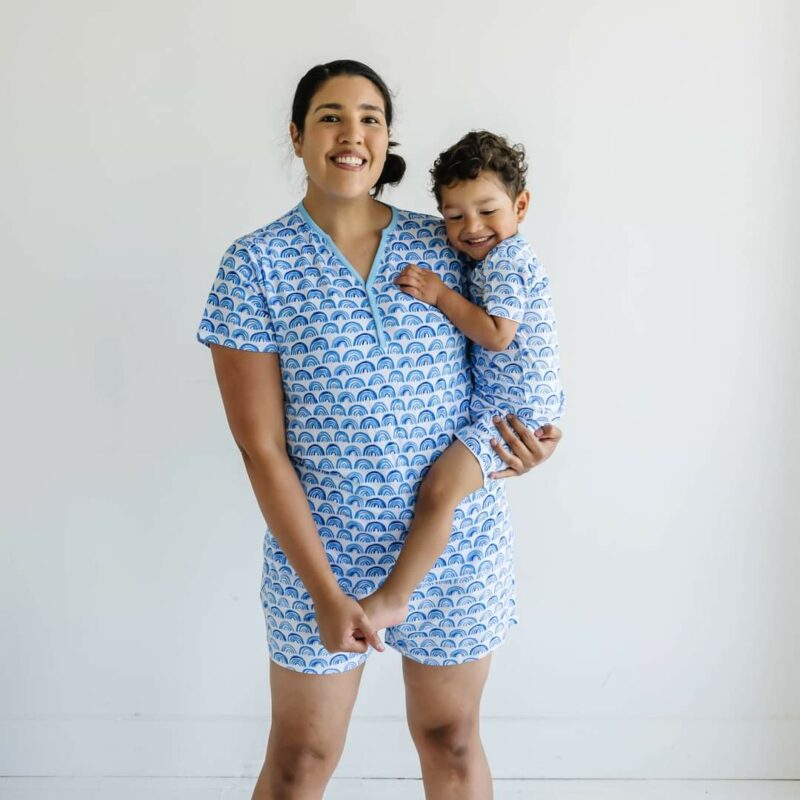 Little Sleepies Blue Rainbows Bamboo Viscose Women's Pajama Shorts