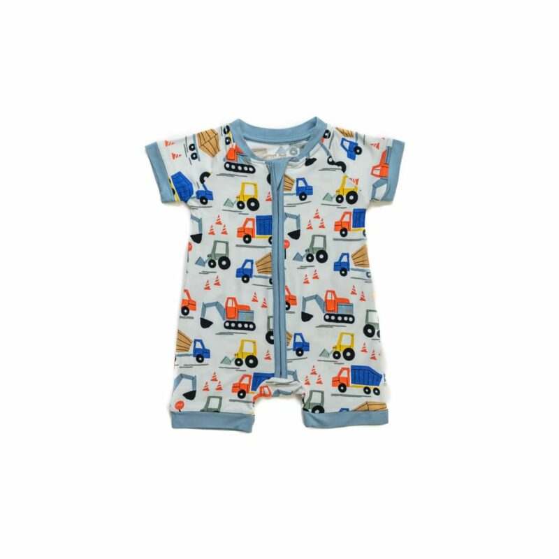 Little Sleepies Construction Shorty Bamboo Viscose Zippy