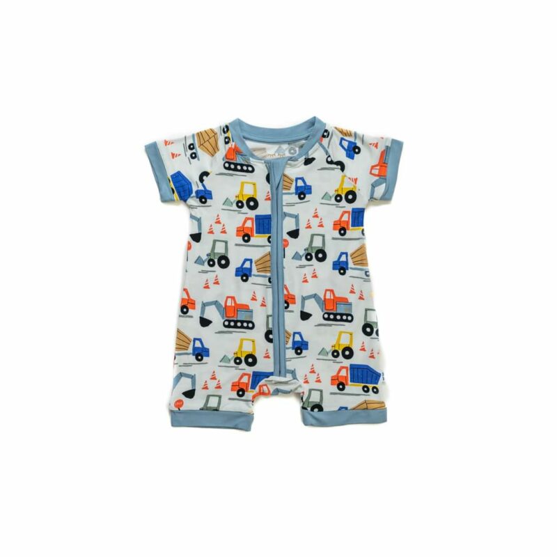 Little Sleepies Construction Shorty Bamboo Viscose Zippy