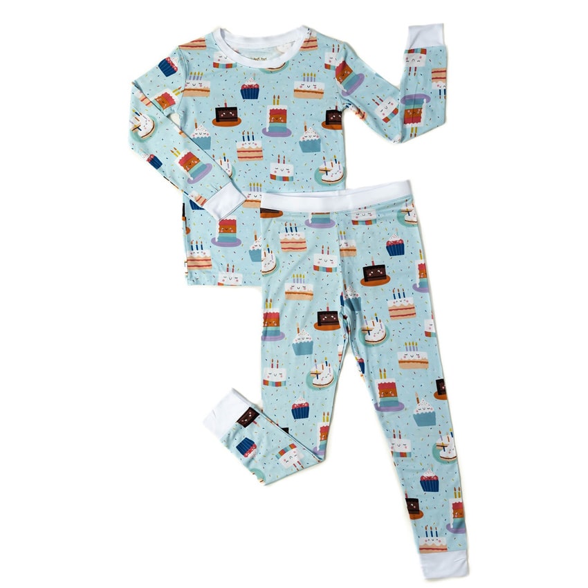 Little Sleepies Birthday Cakes Bamboo Viscose Two-Piece Pajama Set