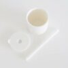 The Saturday Baby Silicone Straw Cup in Cloud