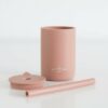 The Saturday Baby Silicone Straw Cup in Coral