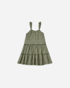 Rylee + Cru Potted Plants Jersey Dress in Fern
