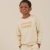 Rylee + Cru Choose Happy Crew Neck Sweatshirt