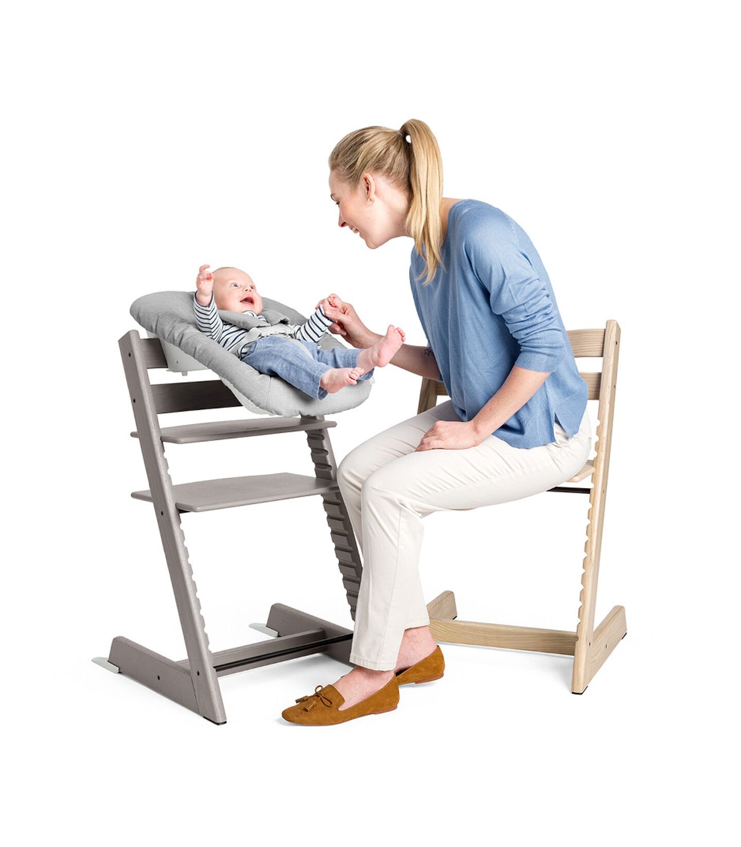 Tripp Trapp chair for children in wood (green), Stokke