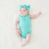 Kyte BABY Sleeveless Bodysuit in Jade