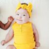 Kyte BABY Sleeveless Bodysuit in Pineapple