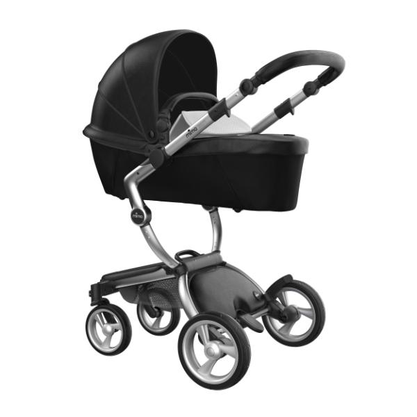 Mima Xari Silver Black and White Stroller Deal Built In Carrycot