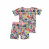 Little Sleepies Summer Garden Short Sleeve and Shorts Bamboo Viscose Pajama Set