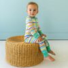 Little Sleepies Summer Stripe Bamboo Viscose Zippy