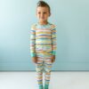 Little Sleepies Summer Stripe Bamboo Viscose Two-Piece Pajama Set