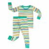 Little Sleepies Summer Stripe Bamboo Viscose Two-Piece Pajama Set