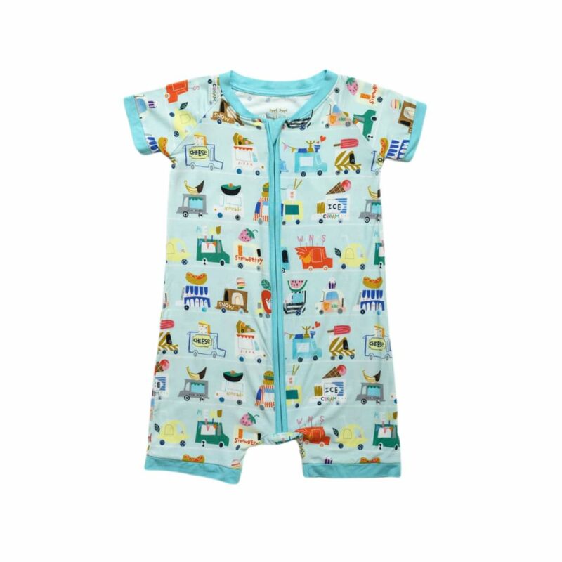 Little Sleepies Food Trucks Shorty Bamboo Viscose Zippy