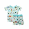 Little Sleepies Food Trucks Short Sleeve and Shorts Bamboo Viscose Pajama Set