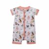 Little Sleepies Pink Cool Cats Shorty Bamboo Viscose Zippy