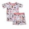 Little Sleepies Pink Cool Cats Short Sleeve and Shorts Bamboo Viscose Pajamas