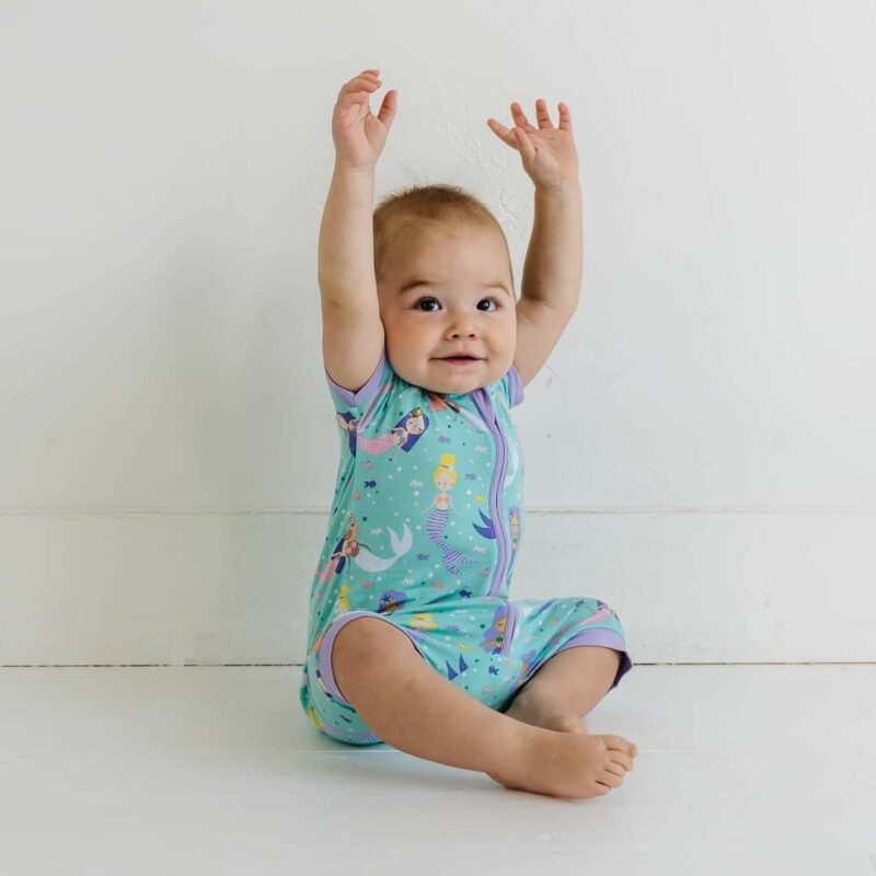 Little Sleepies Mermaid Magic Shorty Bamboo Viscose Zippy