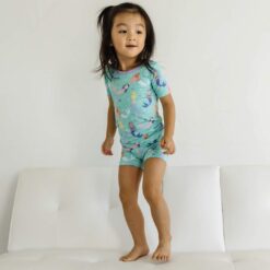 Little Sleepies Mermaid Magic Short Sleeve and Shorts Bamboo Viscose Pajamas