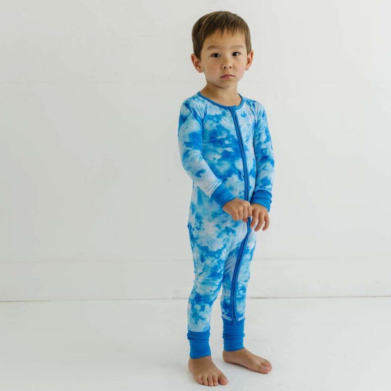 Little Sleepies Milky Way Tie Dye Bamboo Viscose Zippy