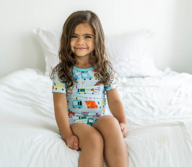 Little Sleepies Food Trucks Short Sleeve and Shorts Bamboo Viscose Pajama Set