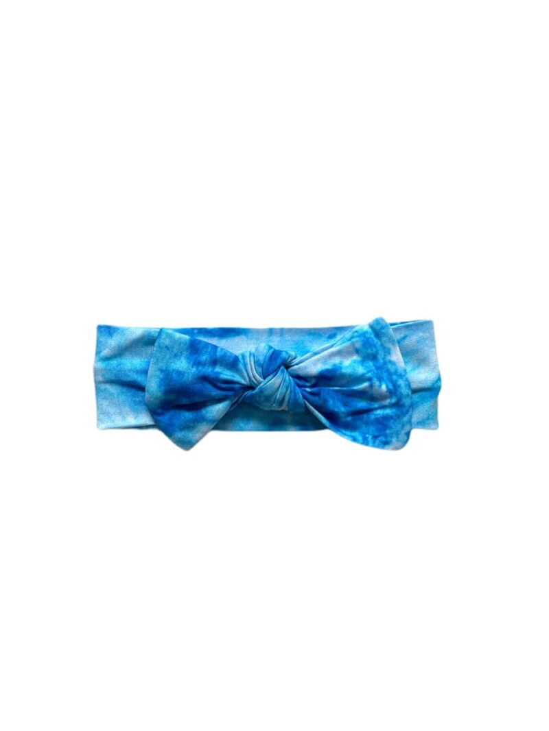 Little Sleepies Milky Way Tie Dye Bamboo Bow Headband