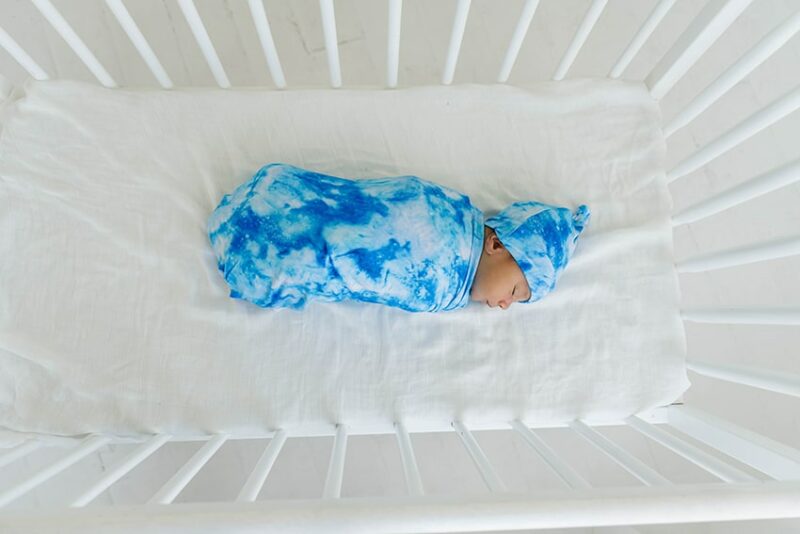 Little Sleepies Milky Way Tie Dye Bamboo Swaddle & Hat Set