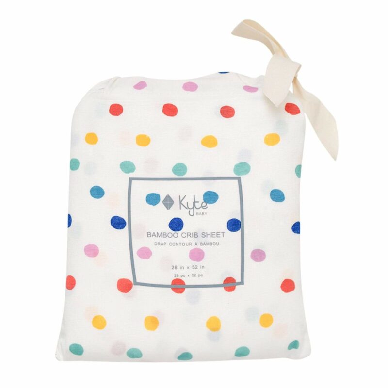 Kyte BABY Crib Sheet in Polka Dots